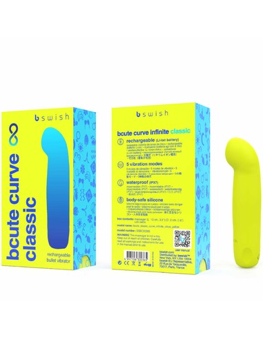 Compra B SWISH Bcute Curve Infinite Classic Vibrador Recargable en Kiwiku