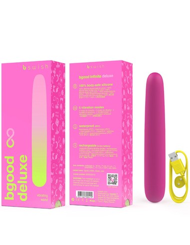 B SWISH Bgood Infinite Deluxe Vibrador Recargable Silicona Rosa - Kiwiku