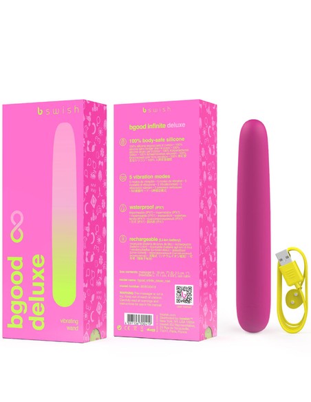 B SWISH Bgood Infinite Deluxe Vibrador Recargable Silicona Rosa - Kiwiku
