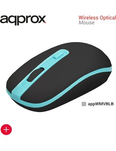 approx_ratón_Óptico_inalámbrico_negro_y_celeste_appwmvblb_-_800/1200/1600_dpi_-_nano_receptor_usb_2.4ghz_8435099524151_oferta 2