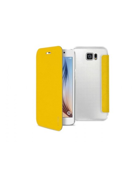 Sbs funda libro tapa transparente galaxy s6 amarillo TEBOOKYOUNGSAS6Y kiwiku.com