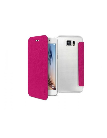 Sbs funda libro tapa transparente galaxy s6 rosa TEBOOKYOUNGSAS6P kiwiku.com
