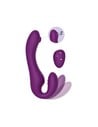 Xocoon - Strapless Strap-on Vibrador 2 en 1 Con Control Remoto Morado