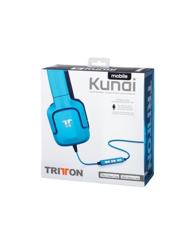 Tritton Kunai - Auriculares de diadema cerrados (con micrófono) azul: Tritton: Kiwiku.com: Electrónica