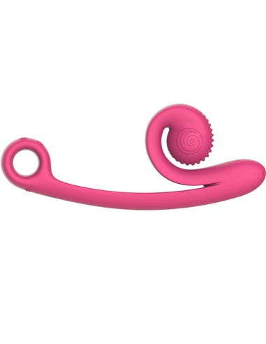 Compra SNAIL VIBE Curve Vibrador Rosa en Kiwiku - Diseño Ergonómico y Múltiples Modos