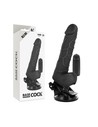 Basecock - Vibrador Realístico Control Remoto Negro 18.5 Cm X 4 Cm