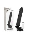 Basecock - Vibrador Realístico Control Remoto Negro 21 Cm - Ø 4 Cm