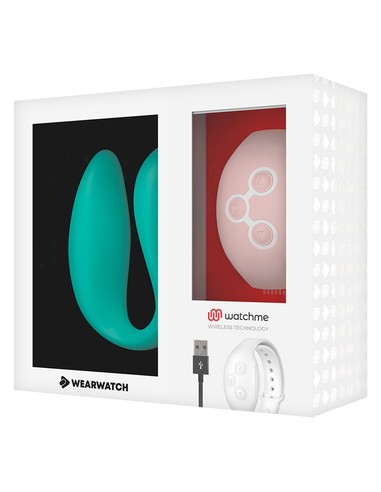 Vibrador Dual Technology WatchMe Agua Marina / Rosa - WEARWATCH