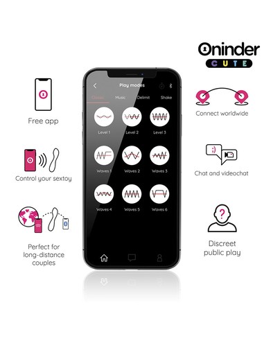 Vibrador ONINDER CUTE Love Buddy Master - Tecnología Tapping y Control App