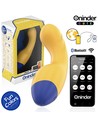 Oninder Cute - Love Buddy Master Vibrador Punto G - App Mundial Gratuita - 14 Cm - Amarillo y Azul