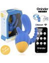 Oninder Cute - Love 3 Some Triple Vibrador Con App Mundial Gratuita - Estimulador Clítoris y Anal - 9 Modos de Vibración - Silic