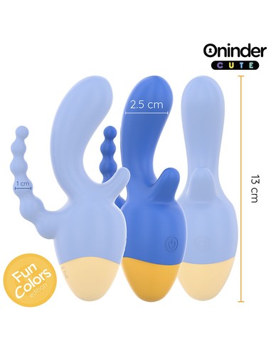 ONINDER CUTE Love 3 Some Triple Vibrador - Compra en Kiwiku