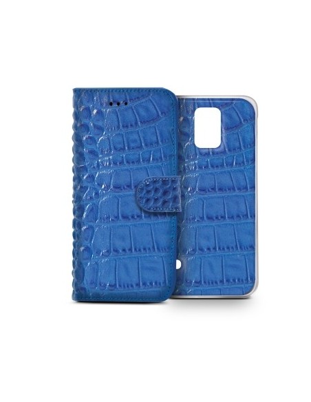 Funda y carcasa para galaxy s5 de cocodrilo azul CROCOAGS5BL kiwiku.com
