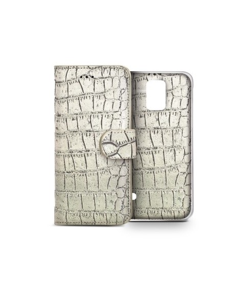 funda y carcasa para galaxy s5 de cocodrilo champagne CROCOAGS5CH kiwiku.com