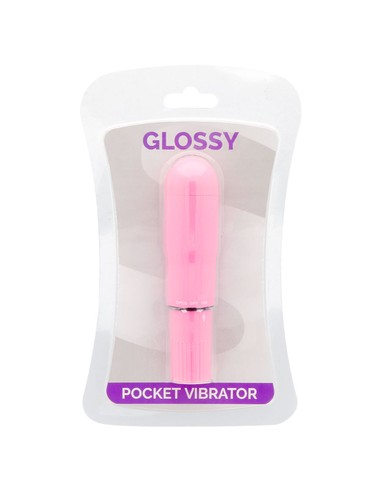 GLOSSY Pocket Vibrador Rosa Intenso - Compacto y Resistente al Agua
