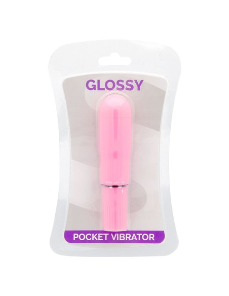 GLOSSY Pocket Vibrador Rosa Intenso - Compacto y Resistente al Agua