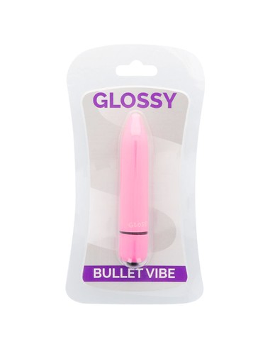 GLOSSY Thin Vibrador Rosa Intenso - Compacto y Resistente al Agua