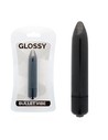 Glossy Thin Vibrador Negro - Resistente Al Agua - 1 Velocidad