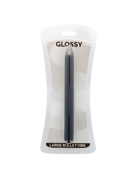 Compra GLOSSY Slim Vibrador Negro - Resistente Al Agua en Kiwiku
