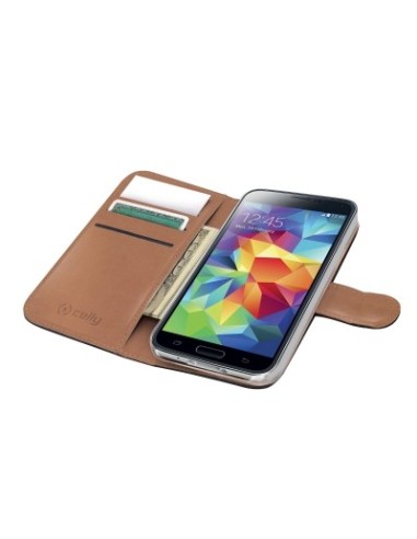 Funda con tapa removible para samsung galaxy S5 negro PELLEGS5BK kiwiku.com