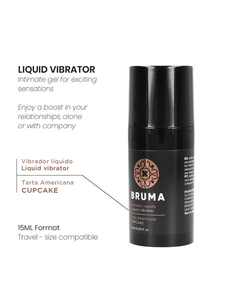 Vibrador Líquido BRUMA Sabor Tarta Americana 15 ml - Kiwiku
