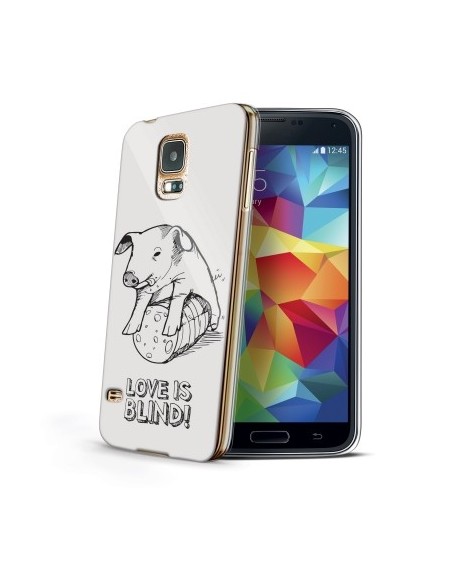 Funda Celly love is blind Pig para samsung galaxy s5 BLINDGS5PIG kiwiku.com