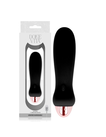 dolce_vita_vibrador_recargable_five_negro_7_velocidades_8435565929992_oferta