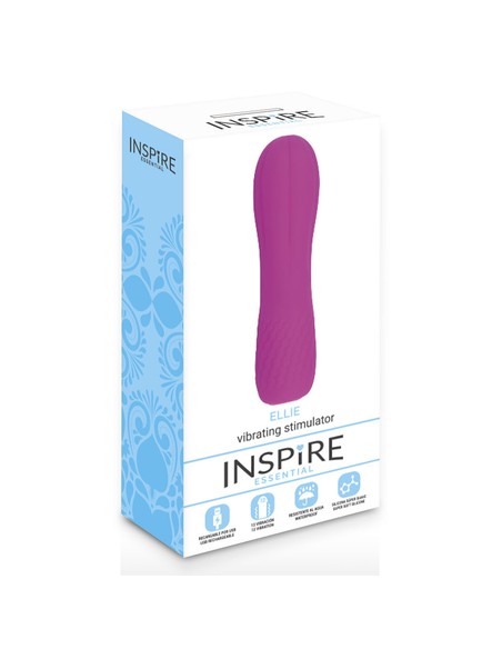 Compra Vibrador Ellie Lila de Inspire Essential en Kiwiku - Recargable y Resistente al Agua