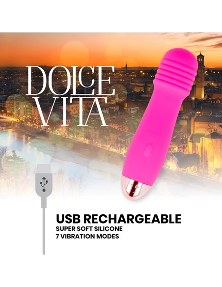 dolce_vita_vibrador_recargable_three_rosa_7_velocidades_8435565929954_barato