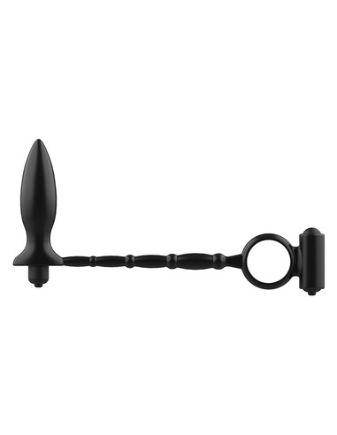 Plug Anal Con Anillo Vibrador ADDICTED TOYS - Estimulación Y Erecciones Firmes