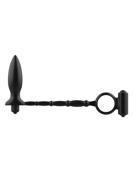 Plug Anal Con Anillo Vibrador ADDICTED TOYS - Estimulación Y Erecciones Firmes