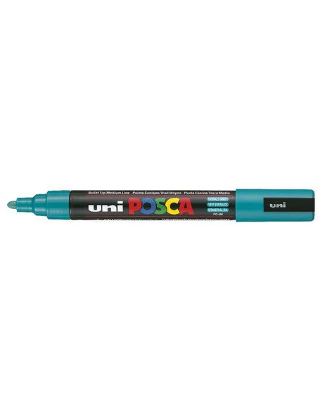 uni-ball_rotulador_posca_pc-5m_1.8-2.5mm_verde_esmeralda_4902778036860_oferta