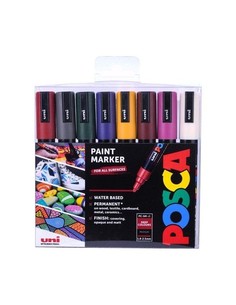 uni-ball_posca_pc5m_rotuladores_punta_media_colores_intensos_8_piezas_5012788070873_oferta