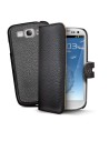 Funda portafolio negra con tapa abatible para samsung galaxy s3