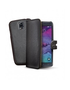 Funda portafolio negra con tapa abatible para Galaxy Note 4 AMBO429BK kiwiku.com