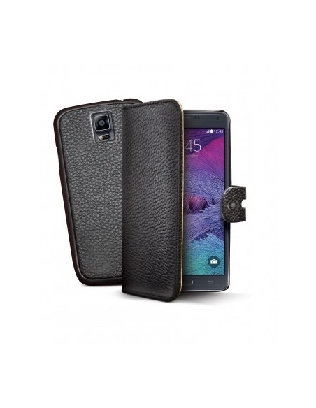 Funda portafolio negra con tapa abatible para Galaxy Note 4 AMBO429BK kiwiku.com