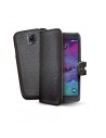 Funda portafolio negra con tapa abatible para galaxy note 4