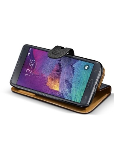 Funda portafolio negra con tapa abatible para Galaxy Note 4 AMBO429BK kiwiku.com