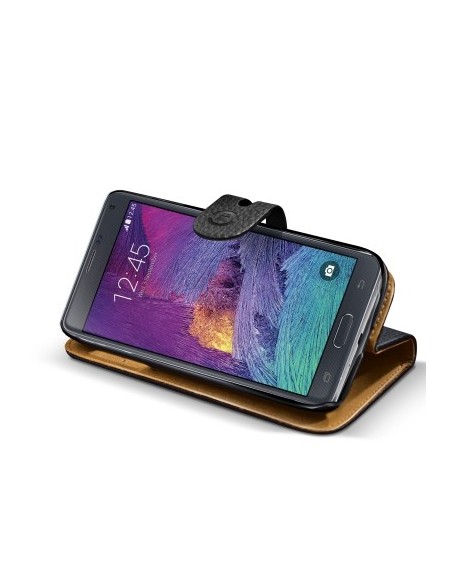 Funda portafolio negra con tapa abatible para Galaxy Note 4 AMBO429BK kiwiku.com