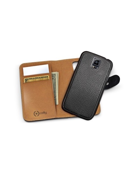 Funda portafolio negra con tapa abatible para Galaxy Note 4 AMBO429BK kiwiku.com
