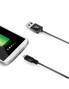 Cable usb negro con conector microusb
