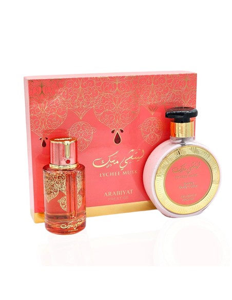 arabiyat_prestige_lychee_musk_gift_set_-_perfume_100_ml_+_body_lotion_300_ml_para_mujer_6290361912058_oferta