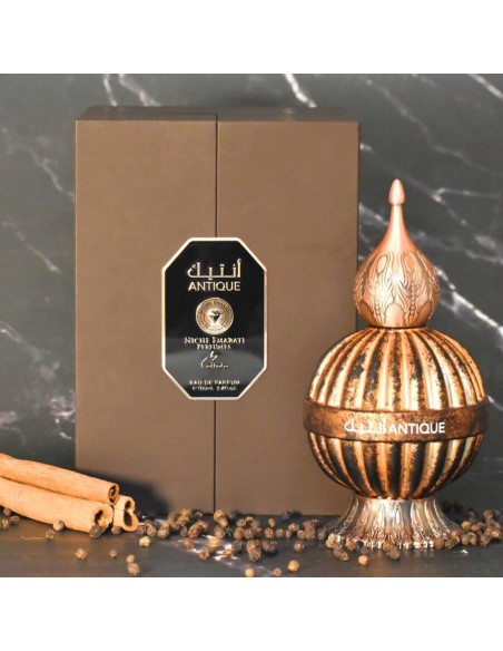 LATTAFA Niche Emarati Antique Eau de Parfum Unisex 100 ml | Fragancia Amaderada Ámbar | Kiwiku