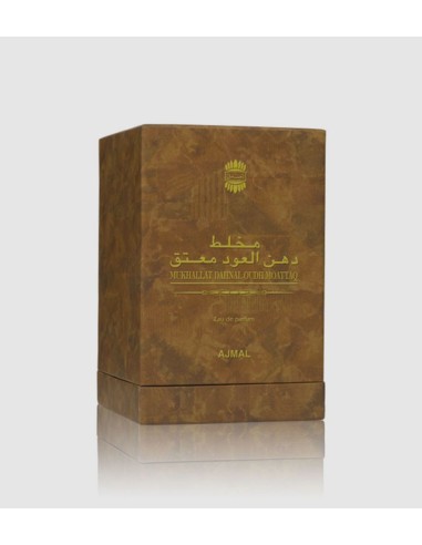 Ajmal Mukhallat Dahn Al Oudh Moattaq Eau de Parfum 60 ml Unisex | Fragancia Oriental Amaderada en Kiwiku