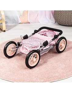 bayer_design_cochecito_trendy_con_bolsa_ajustable_carrito_de_muñeca_color_rosa_con_estampado_de_leopardo_4003336130027_oferta 2