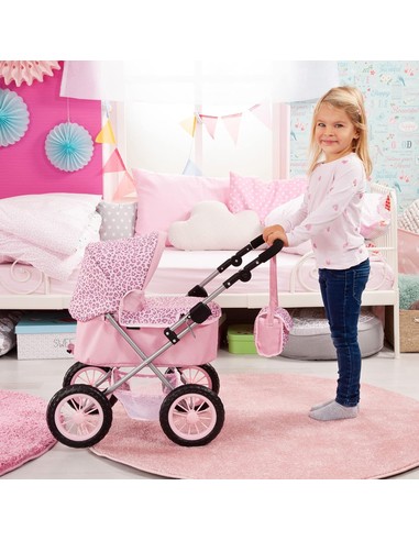 bayer_design_cochecito_trendy_con_bolsa_ajustable_carrito_de_muñeca_color_rosa_con_estampado_de_leopardo_4003336130027_barato