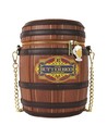 Loungefly Bolso Bandolera Harry Potter Barril de Cerveza de Mantequilla Mini, Diseño Temático Mágico, Correa Ajustable, 19 Cm X 