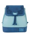 Loungefly Mini Mochila Stitch Azul Disney Lilo & Stitch Con Detalles Encantadores y Correas Ajustables