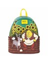 Loungefly Mini Mochila Shrek & Asno los Ogros Son Como las Cebollas, Diseño Exclusivo Con Detalles Bordados, Accesorio para Fans