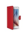 Funda protectoran en piel para galaxy s6 rojo